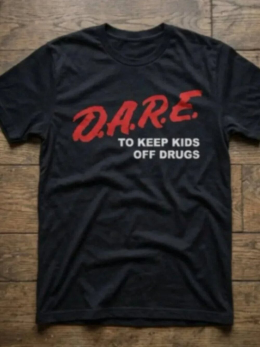 Vintage D.A.R.E Graphic Tee Retro 90s Anti Drug Shirt Y2K Streetwear